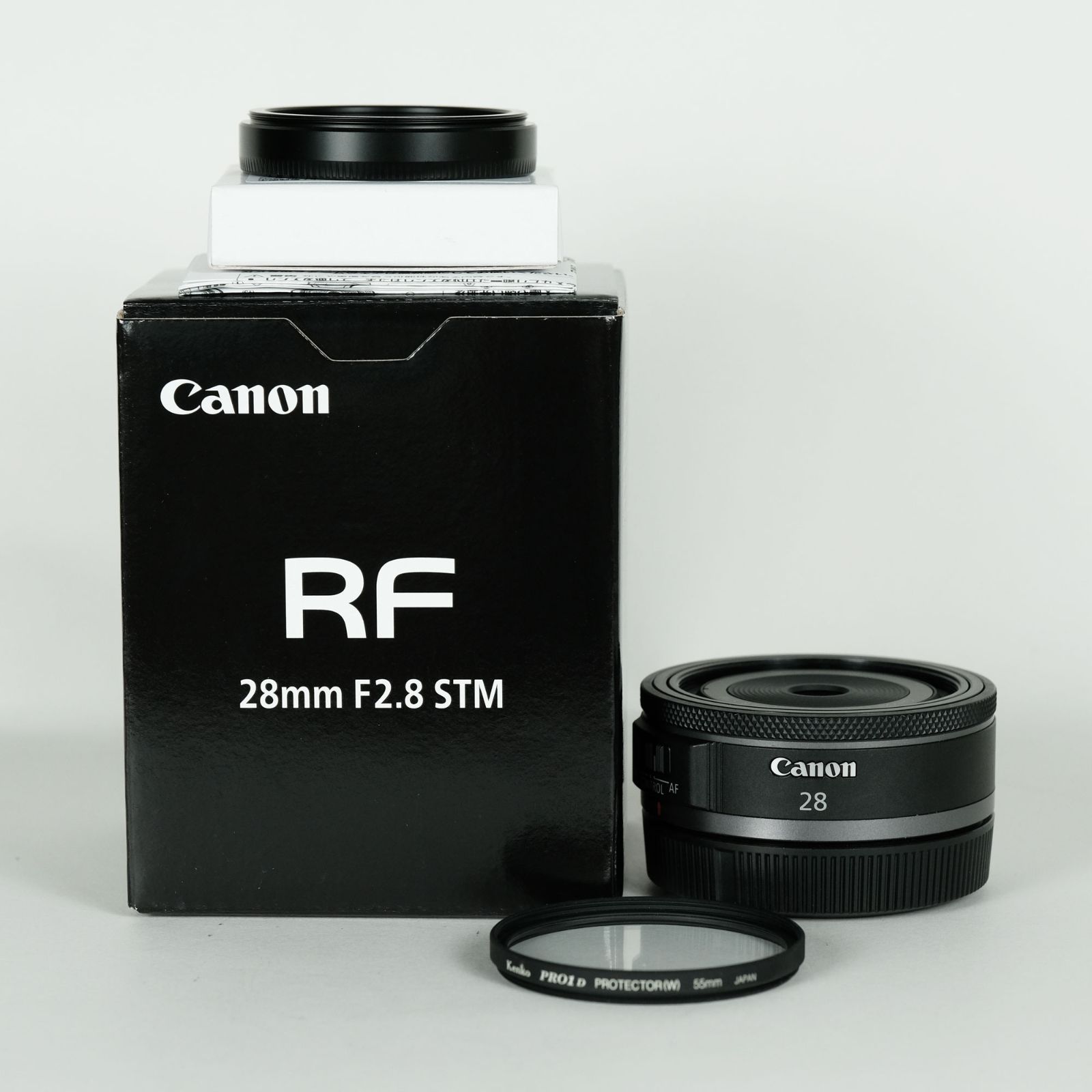 RF28mm F2.8 STM フィルター、フード付き 【公式通販】