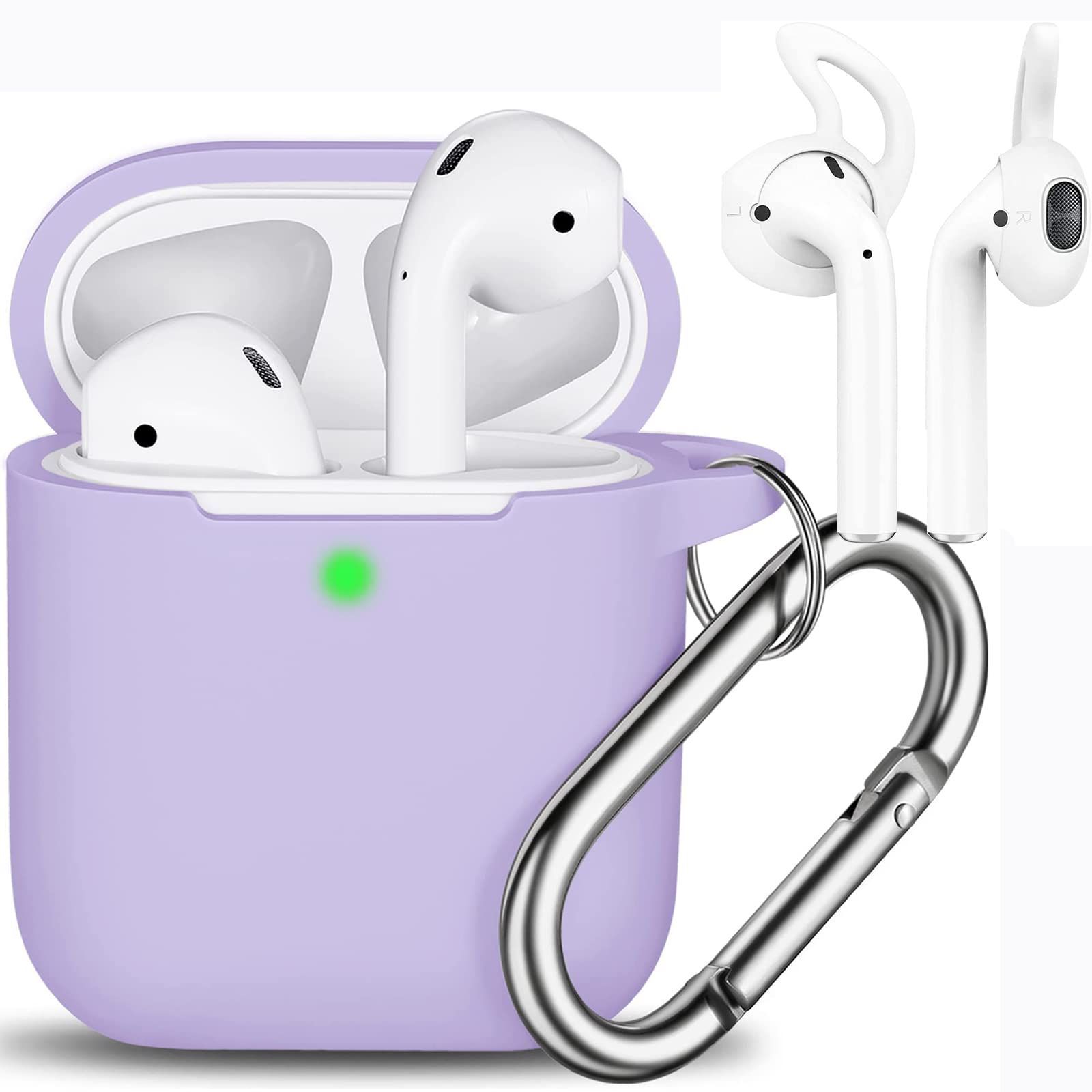 AooCare AirPods Pro ケース イヤーフック付き カラビナ① - スマホ