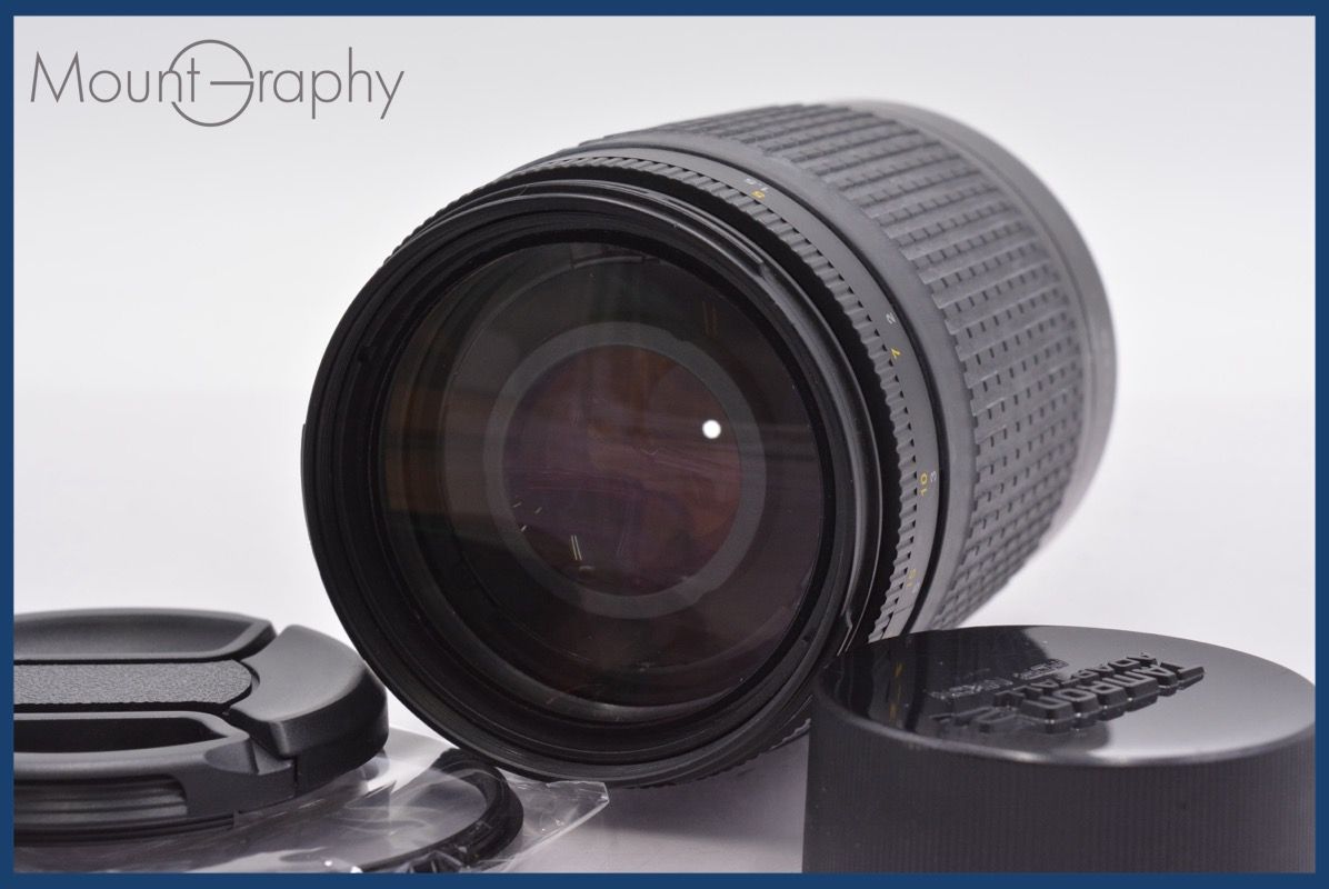 実用 ニコン Nikon AF NIKKOR 70-300mm F4-5.6 G 前後キャップ-レンズフィルター付 完動 同梱可 am231