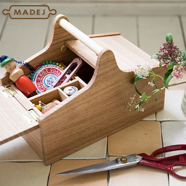 MADEJ マデイ Wood ソーイングボックス MDJ010 日本製 裁縫道具入れ 裁縫箱 母の日 プレゼント ギフト 