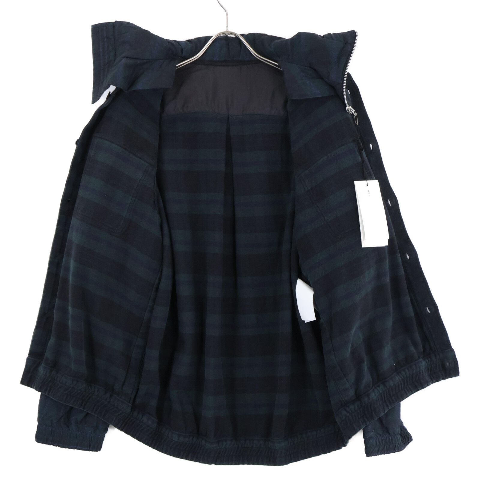 sacai Gonz Multi Patch Plaid Hoodie