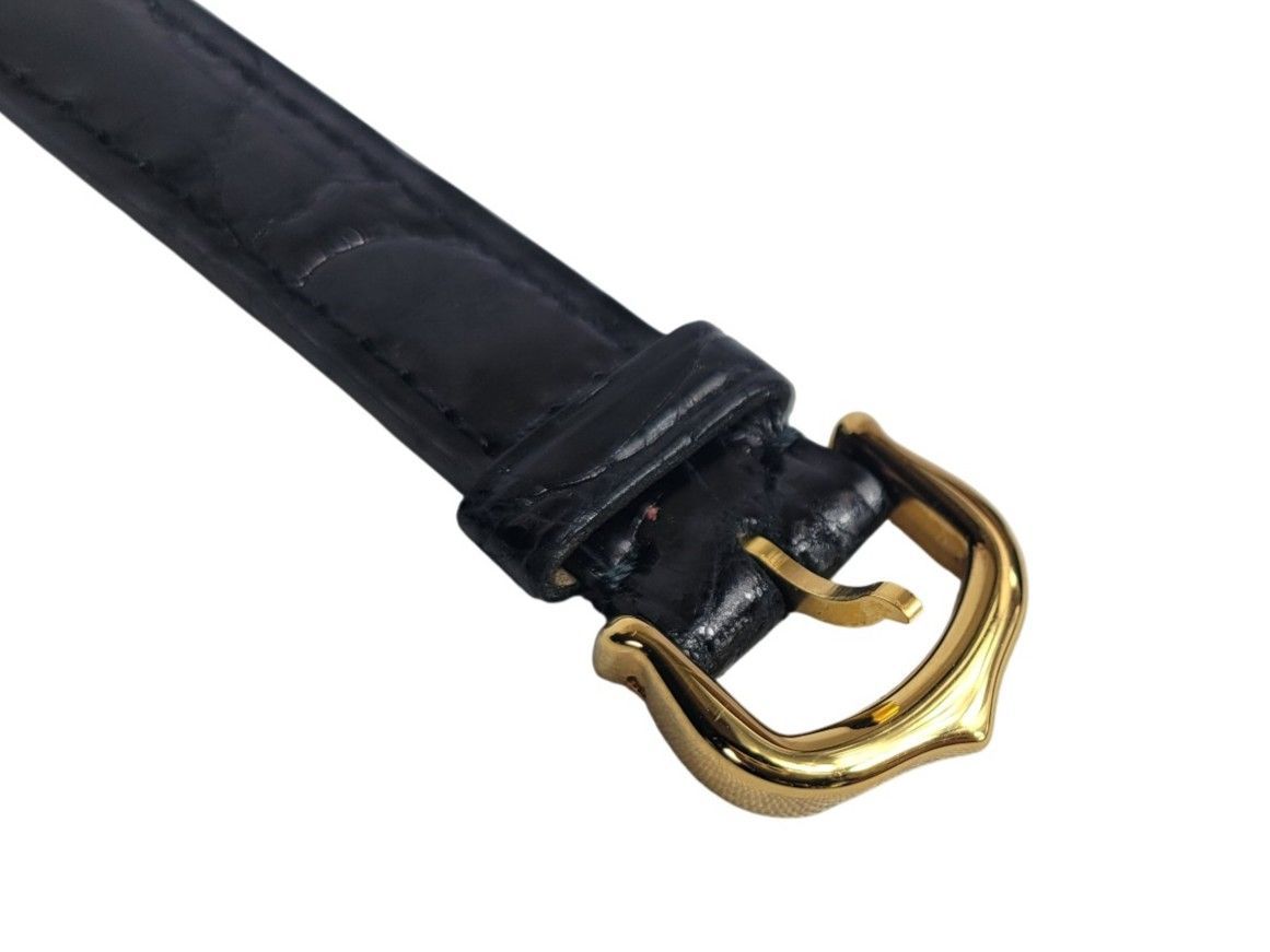 カルティエ マストコリゼ 腕時計 レザーベルト クロコ GP 純正 尾錠 Cartier