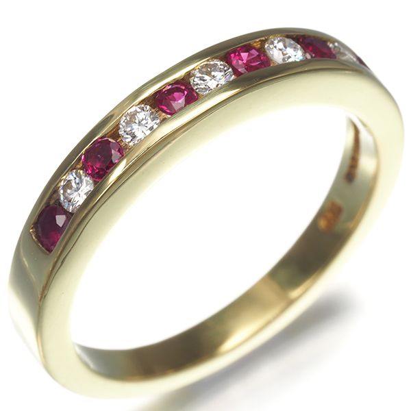 ティファニー リング ルビー ダイヤ ダイヤモンド チャネル  