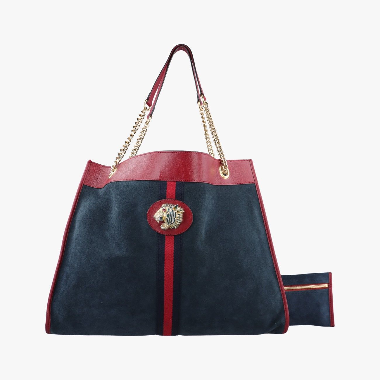 グッチGucciラジャネイビースエード537219F025664961