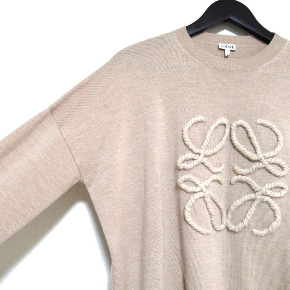 美品 LOEWE ロエベ ウール アナグラム ニット セーター XSサイズ  