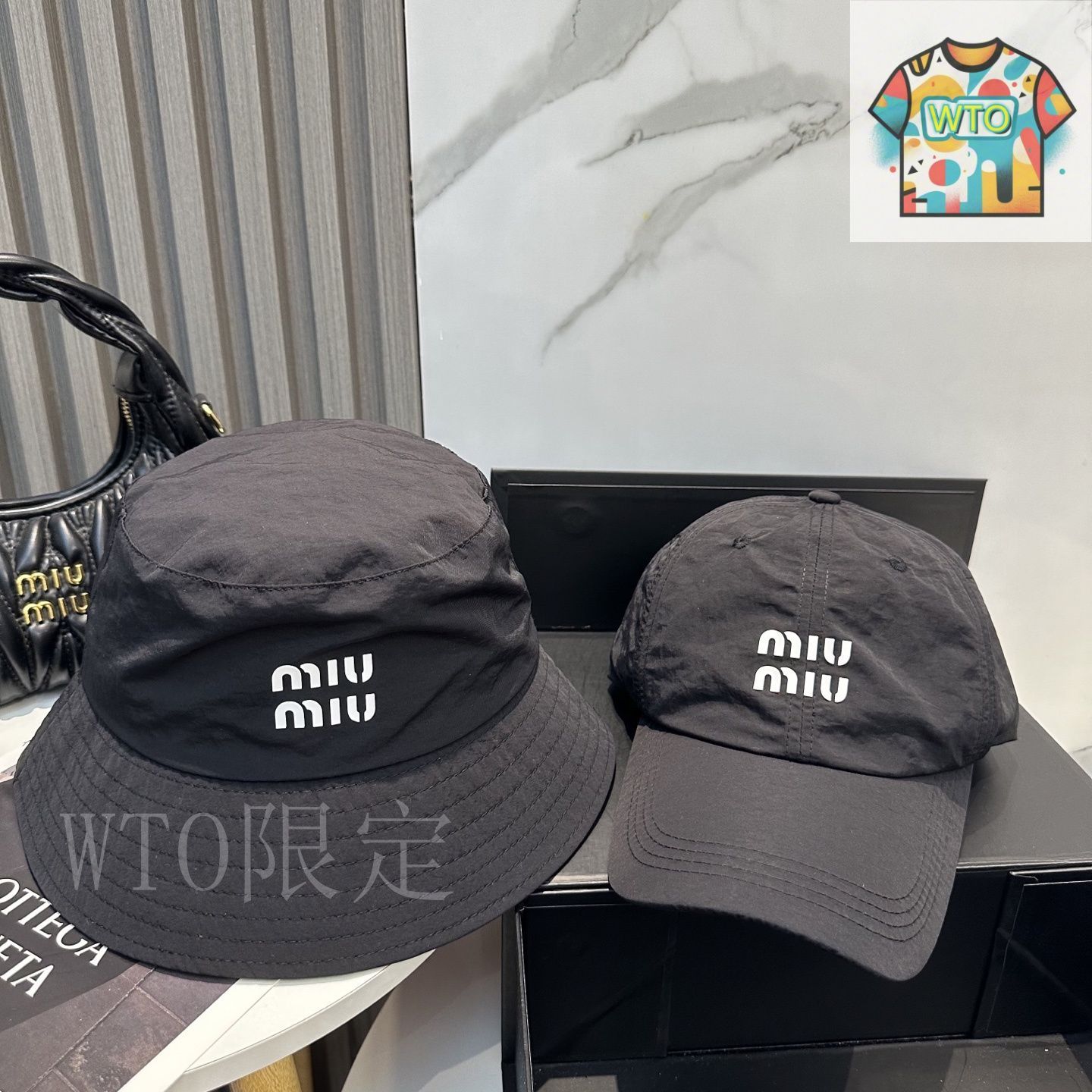 今日WTO】Miu Miu シンプルベースボールキャップ-FS94 - メルカリ