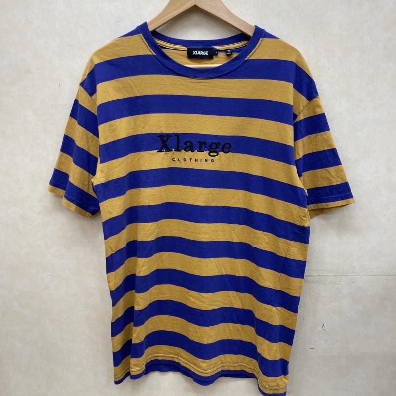 XLARGE エクストララージ Tシャツ 半袖 101202013003 ボーダー ロゴ刺繍