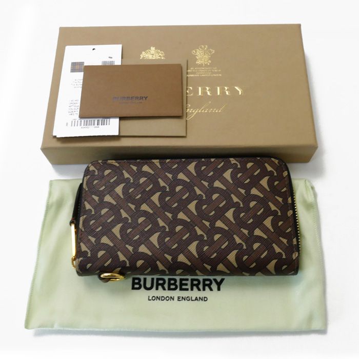 極美品 BURBERRY 二つ折り財布 ホワイト 475-