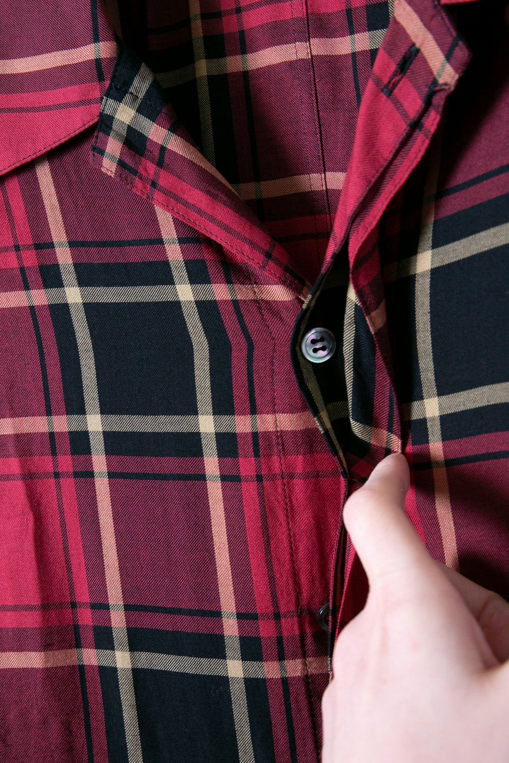 The Shepherd Undercover 20ss チェック開襟シャツ
