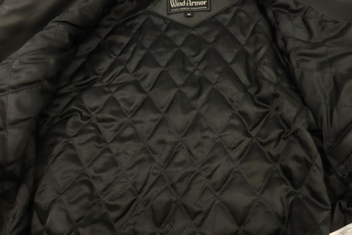 中古】 WIND ARMOR メンズシングルライダースジャケット M