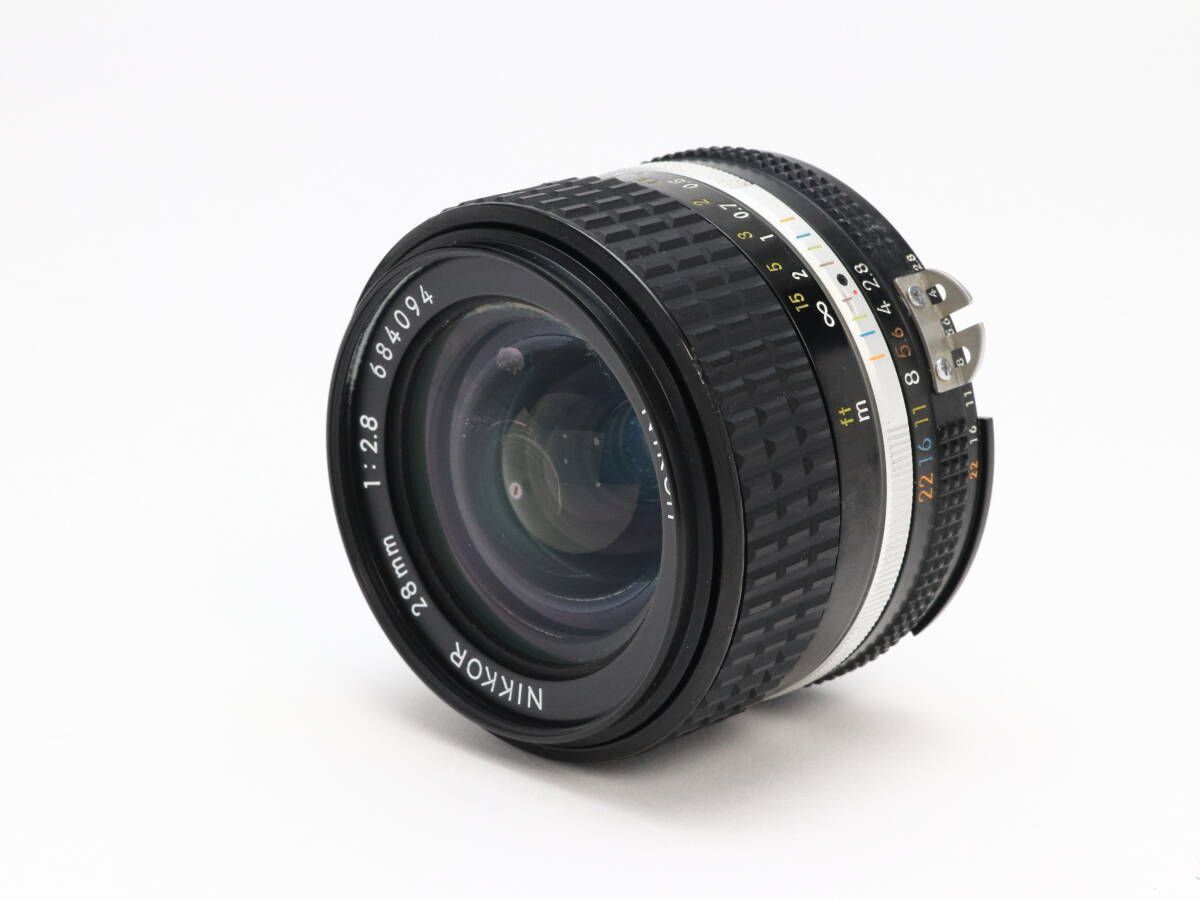 C 実用品 Nikon ニコン Ai-S 28mm F2.8 初期不良返品対応 55-51
