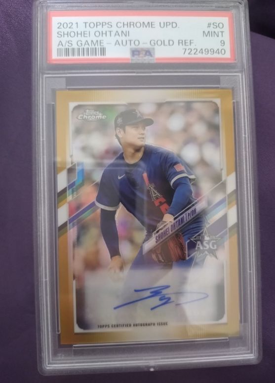 PSA9 Topps Chrome UPD All Star Game Refractor Ohtani Shohei Auto トップス クローム アップデート  大谷翔平 オールスター サインカード - メルカリ