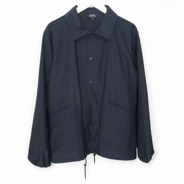 アーペーセー A.P.C. 美品 コーチジャケット ポリエステル ネイビー M 