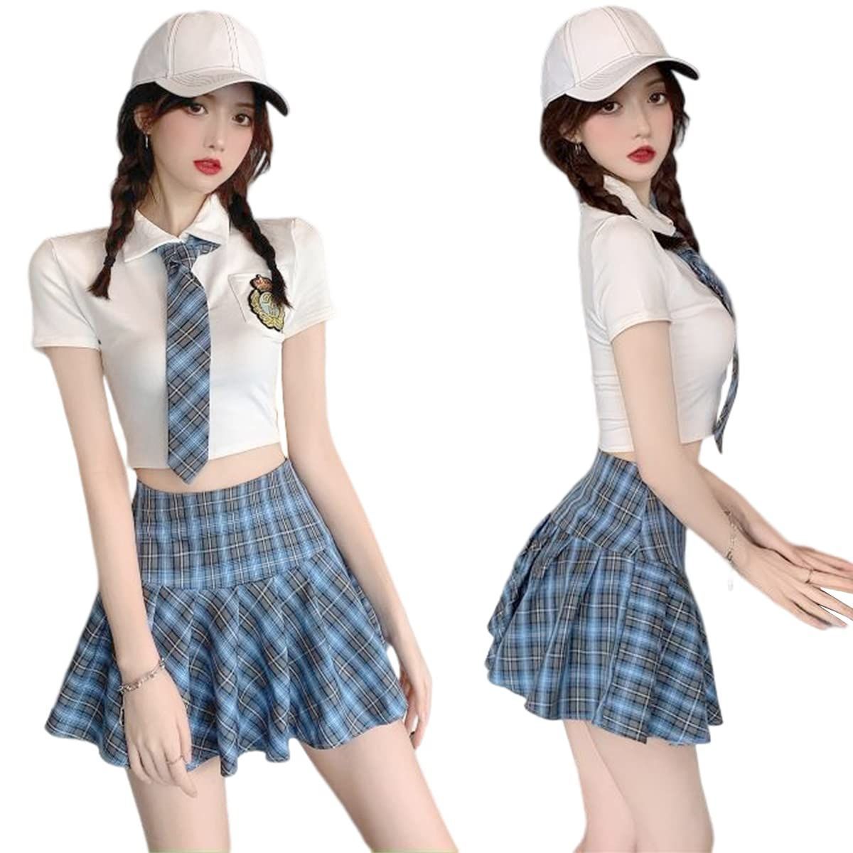 新品 [harukita] コスプレ セクシー制服 (4点セット) (ギャル JK