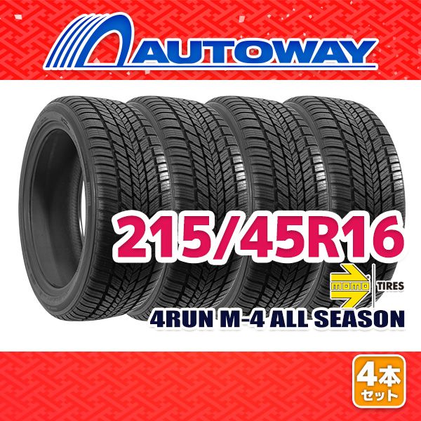 AUTOWAY 215|45R16 サマータイヤ MOMO Tires 4RUN M-4 ALL SEASON 16インチ 4本セット 夏タイヤ オートウェイ