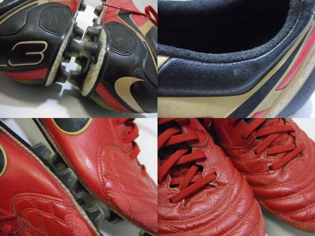 NIKE サッカースパイク ティエンポ スーパーリゲラ3 レッド 27cm