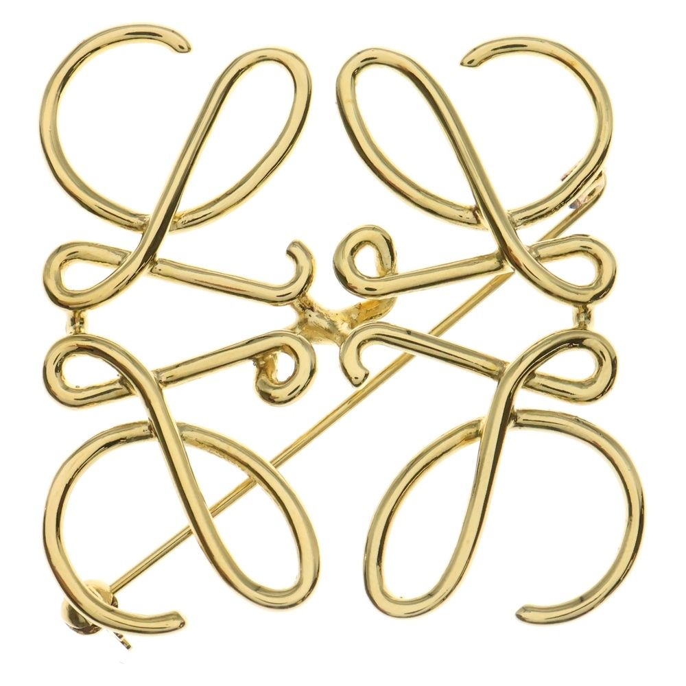 LOEWE ロエベ アナグラムロゴ ピンブローチ ゴールド