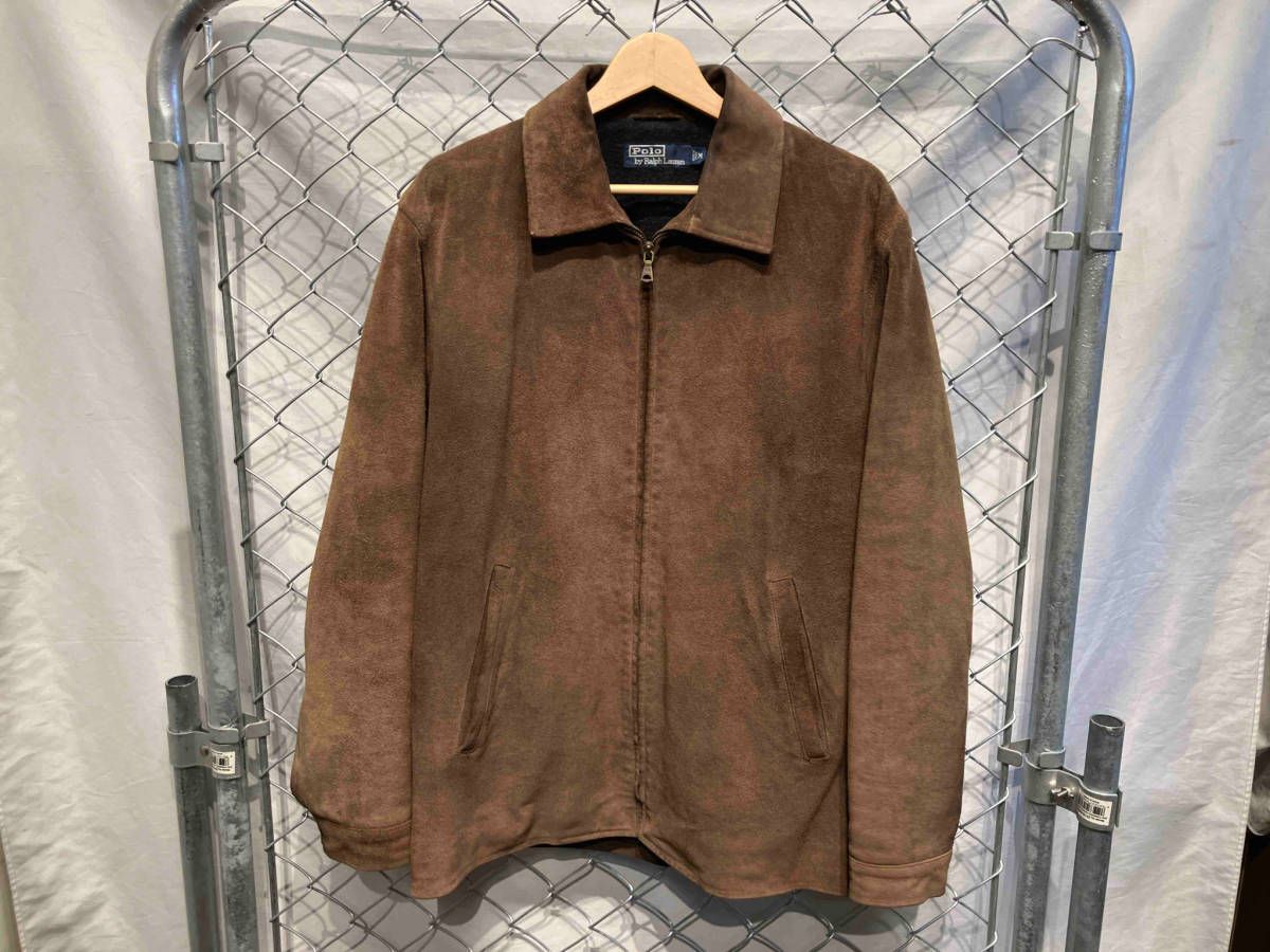 POLO RALPH LAUREN スエードジャケット ブラウン レザー