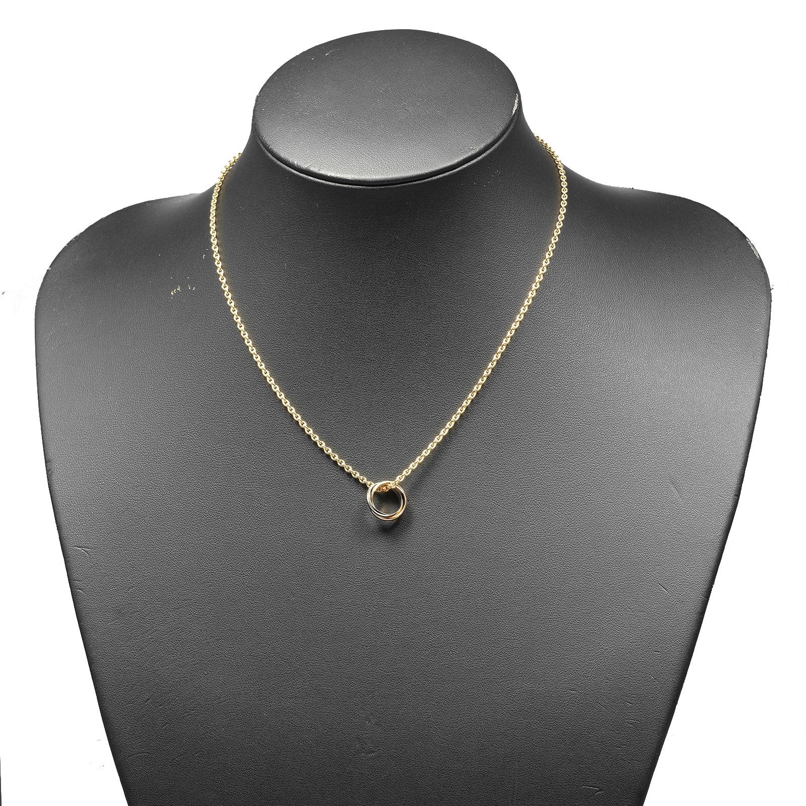 【国内発送★Cartier】トリニティ ネックレス 18K WG YG PG CARTIER】カルティエ トリニティ K18ゴールド（YG×PG×WG