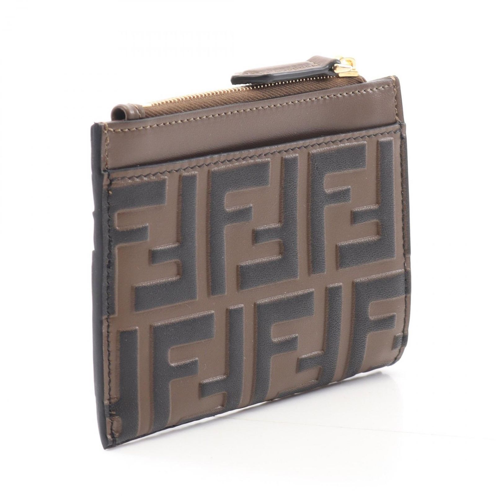 フェンディ FENDI カードケース FFダイヤモンド ジップカードケース ズッカ 8M0507ADYMF13VK ブラウン レザー FFダイヤモンド ジップカードケース レディース 新品 【新品★】FENDI フェンディ カードケース FFダイヤモンド ブラウン