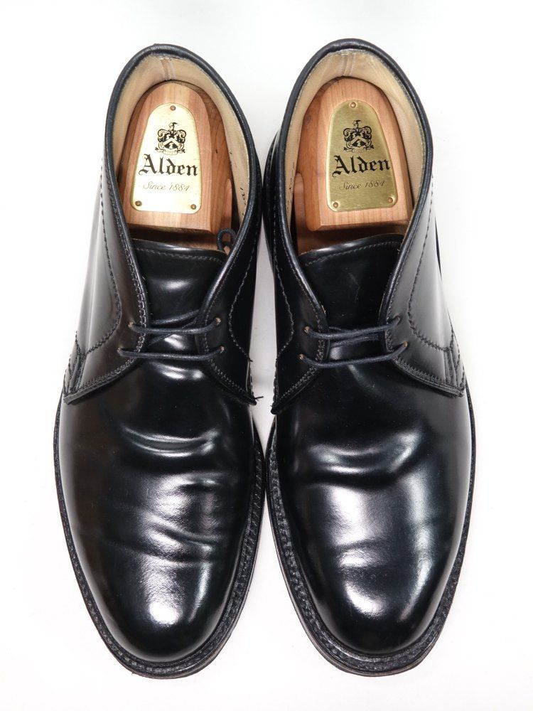 オーオールデン ALDEN チャッカブーツ コードバン ブラック サイズ9D ALDEN Alden オールデン #13377 コードバン チャッカブーツ
