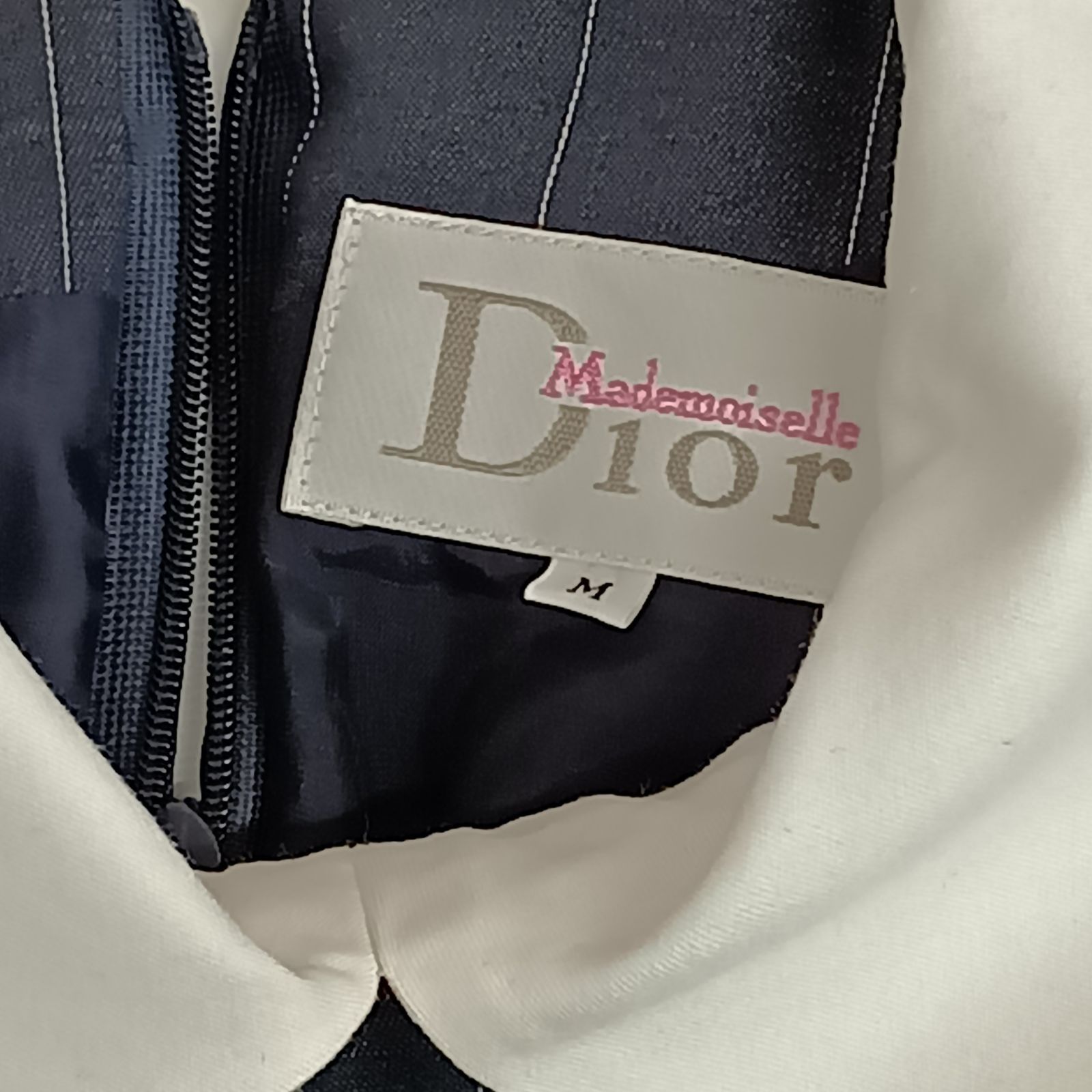 Christian Dior]クリスチャンディオール ストライプ ワンピース M 