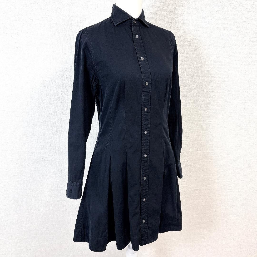 長袖シャツワンピース