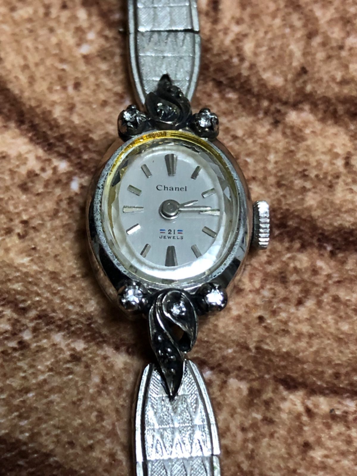 シャネル 手巻き時計 Chanel ヴィンテージ 10k W.G.F - メルカリ