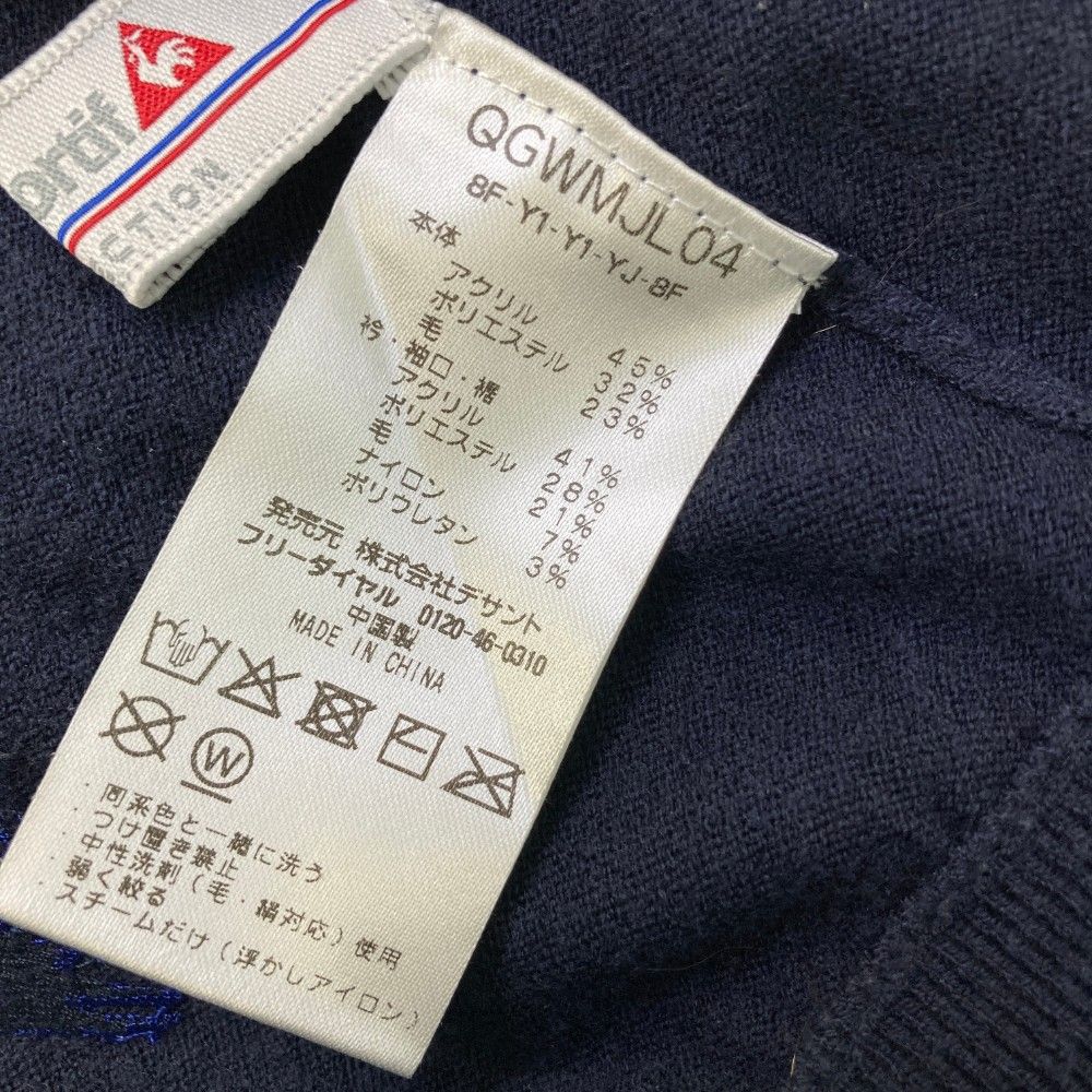 サイズ：M LE COQ GOLF ルコックゴルフ ニット ジップジャケット