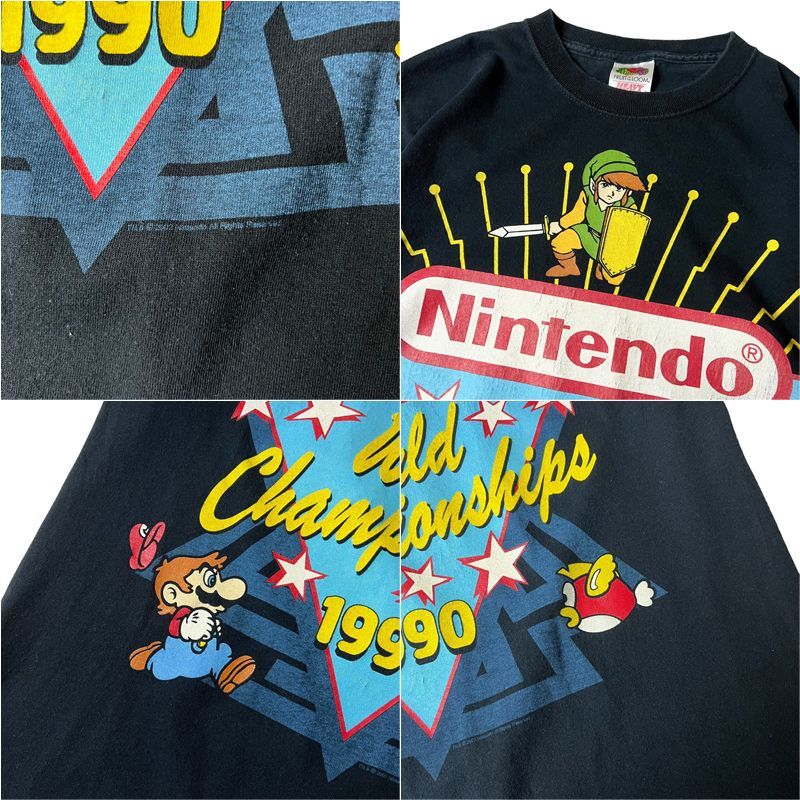 OldclosetＴシャツ一覧Nintendo ワールド・チャンピオンシップ1990 Tシャツ　オフィシャルL