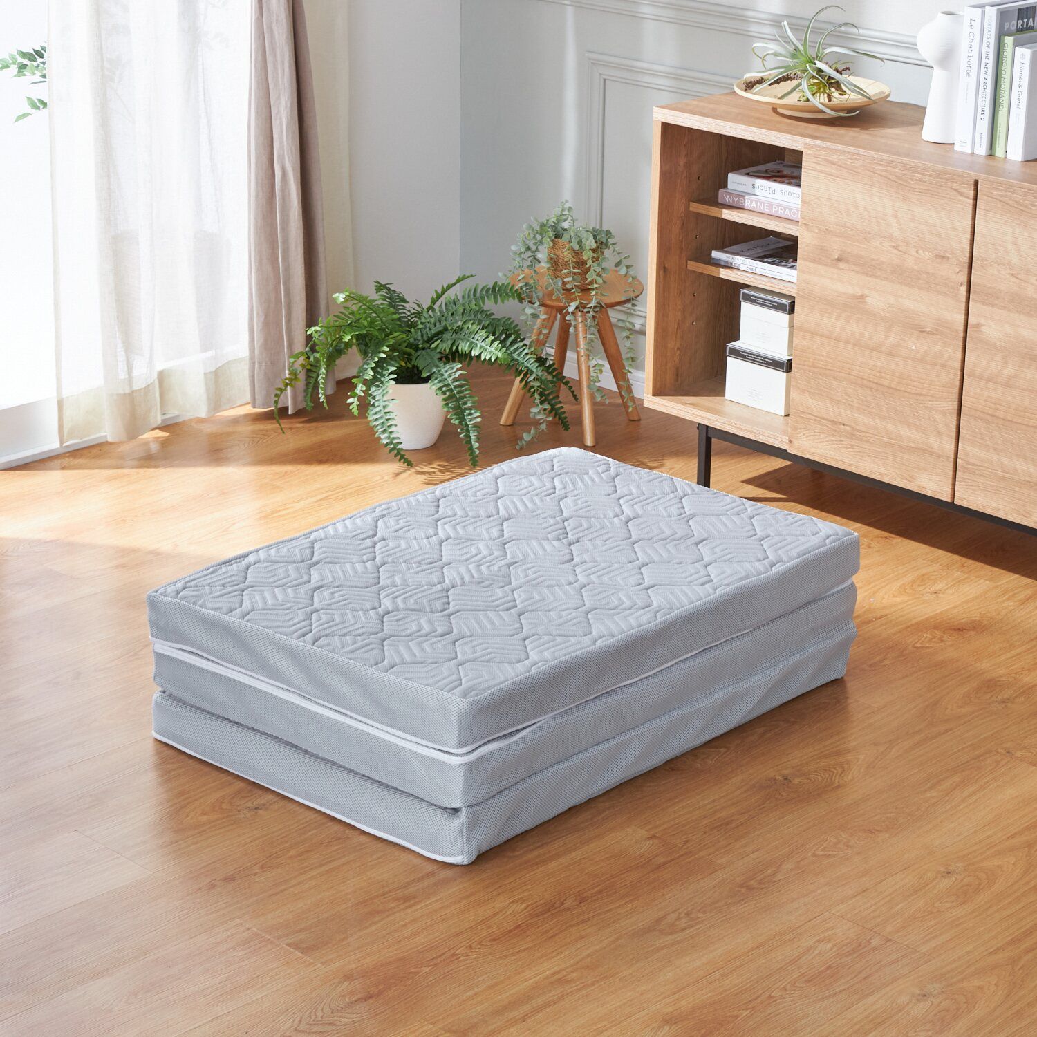 モリリン BREATHAIR ブレスエアーレガリス 3つ折り マットレス カバー シルバー シングル 16 800- MARWIL-DEMENAGEMENTS_CH