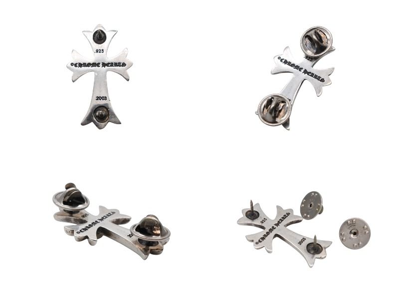 極美品 CHROME HEARTS クロムハーツ タイニークロス ピンバッチ 2003年
