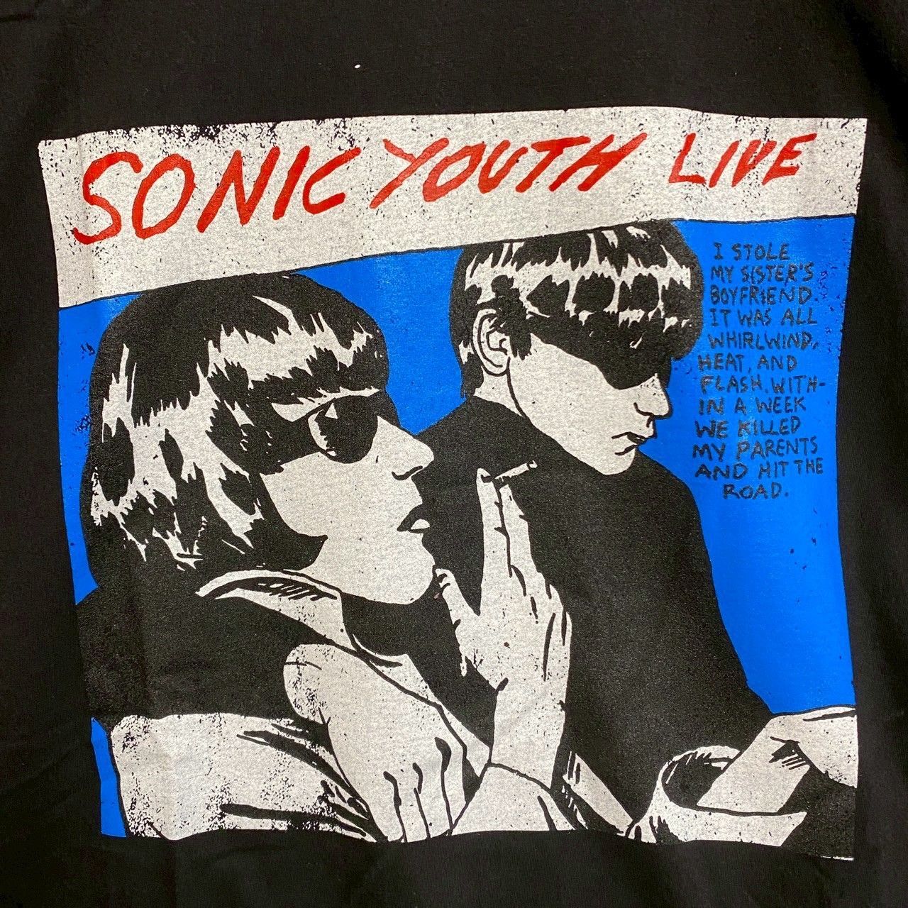 Sonic Youth ソニックユース ヴィンテージ Tシャツ L バンド 古着 ソニックユース SONIC YOUTH T 黒 バンド ミュージック ロック