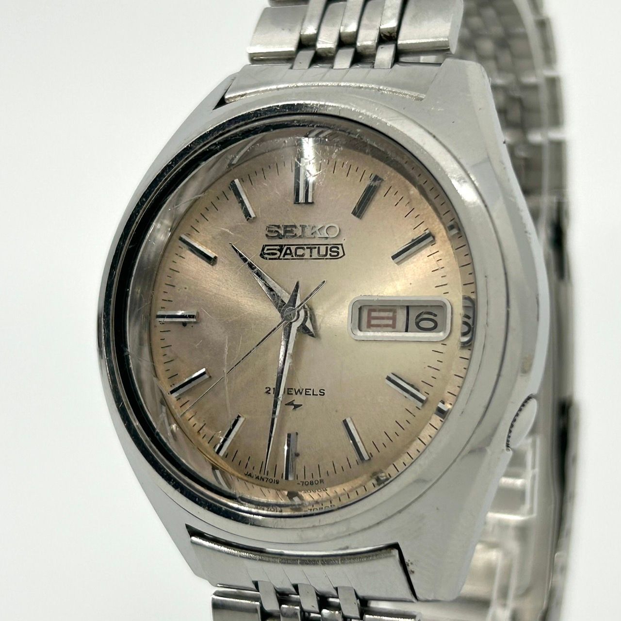 稼働品】SEIKO 5ACTUS セイコー 5アクタス 腕時計 メンズ 7019 稼働品】SEIKO 5ACTUS セイコー 5アクタス 腕時計 メンズ 7019