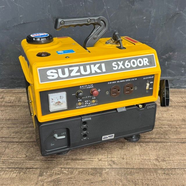 ポータブル発電機 動作保証 SUZUKI スズキ SX600R 交流100V 50|60Hz エンジン 工事 キャンプ アウトドア | 514215