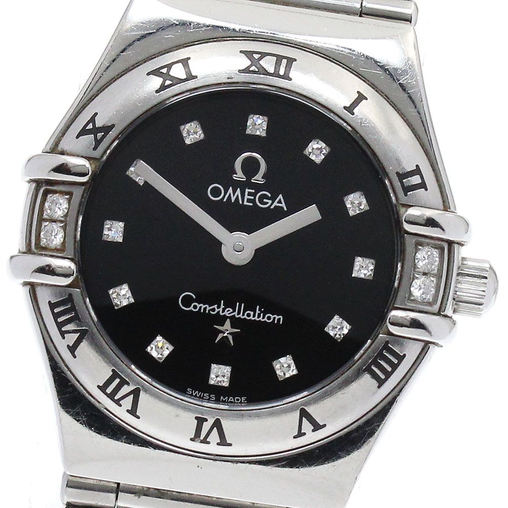 OMEGA オメガ コンステレーション 4Pダイヤ 腕時計 クォーツ
