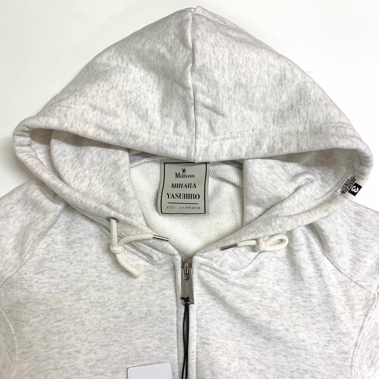 MAISON MIHARA YASUHIRO Hoodie レイヤードシャツ MAISON MIHARA YASUHIRO]Hoodie Layered Shirt/WHITE(A11SH076