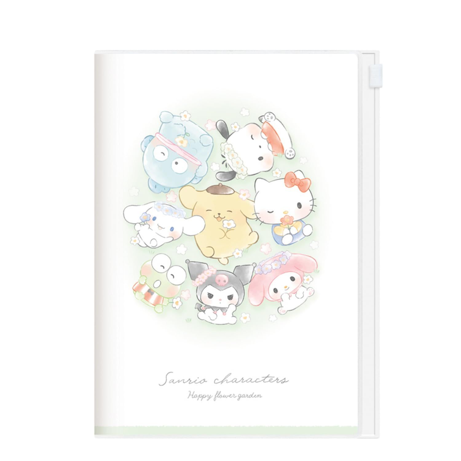 カミオジャパン サンリオ 手帳 2025年 B6 ウィークリー スライダーポケット ゆるっとお花畑 304450 (2024年 12月始まり)