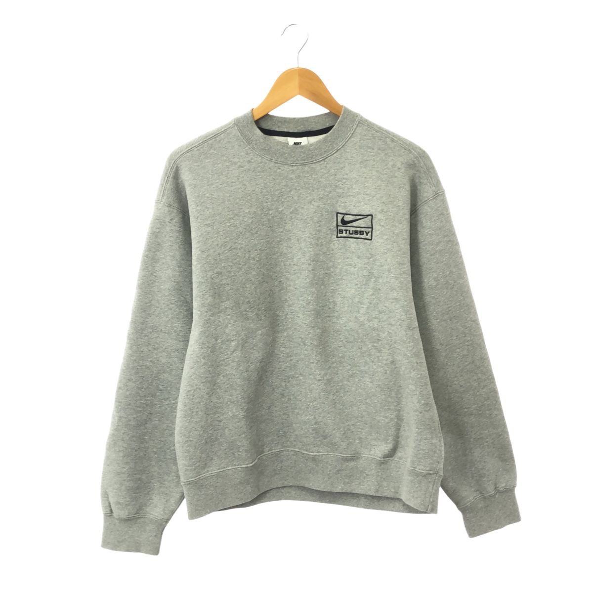 Nike x Stussy グレー スウェット XS Stüssy x Nike Men's Fleece Crew Sweater Heather Gray XS | eBay