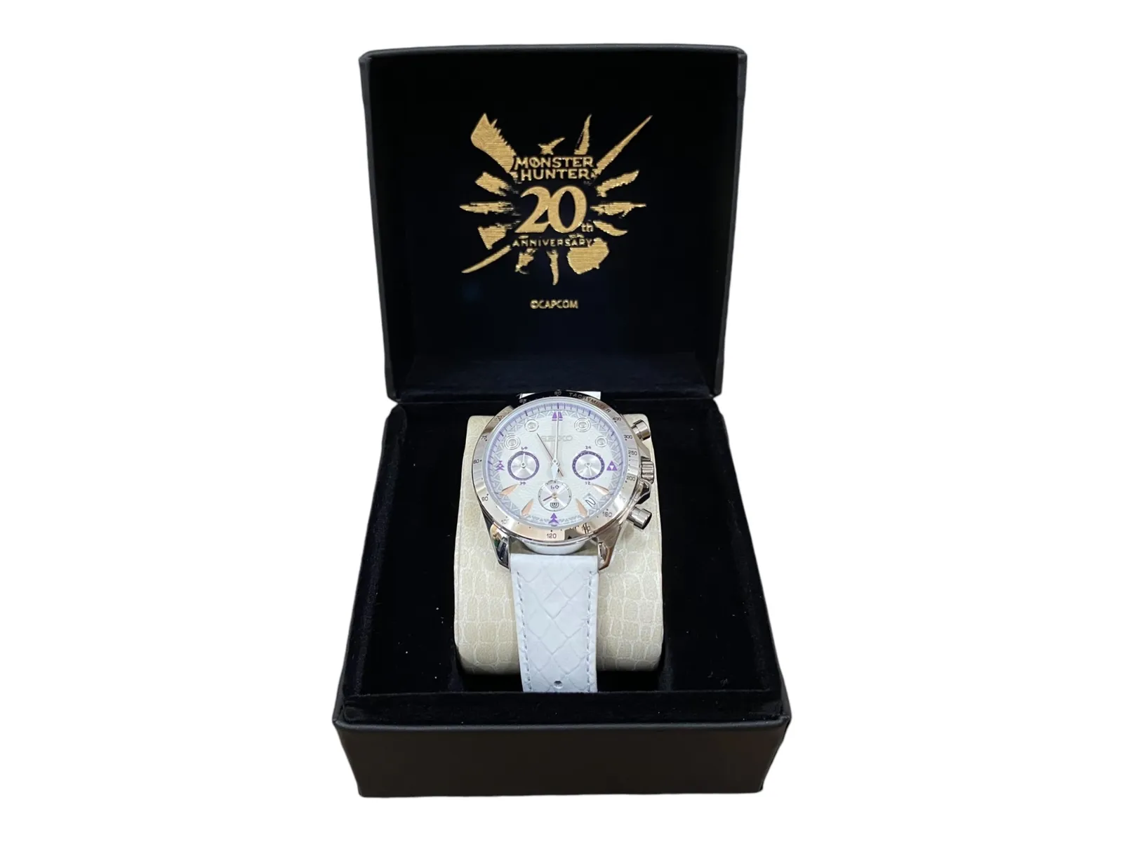 【希少】セイコー　モンスターハンターコラボ　8T63-03F0 タマミツネ　箱付 未使用】セイコー SEIKO 8T63-03F0 モンスターハンター 20周年