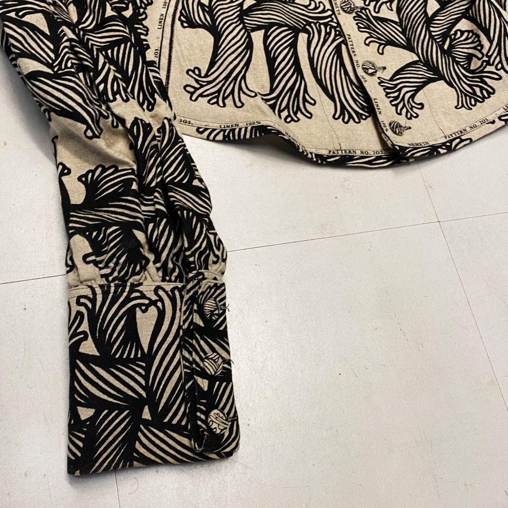 NEMETH ロープ柄変形シャツジャケット 短丈 縄 203D ネメス Nemeth/ネメス】よりGabardine Print Embroidery Rope JACKETの