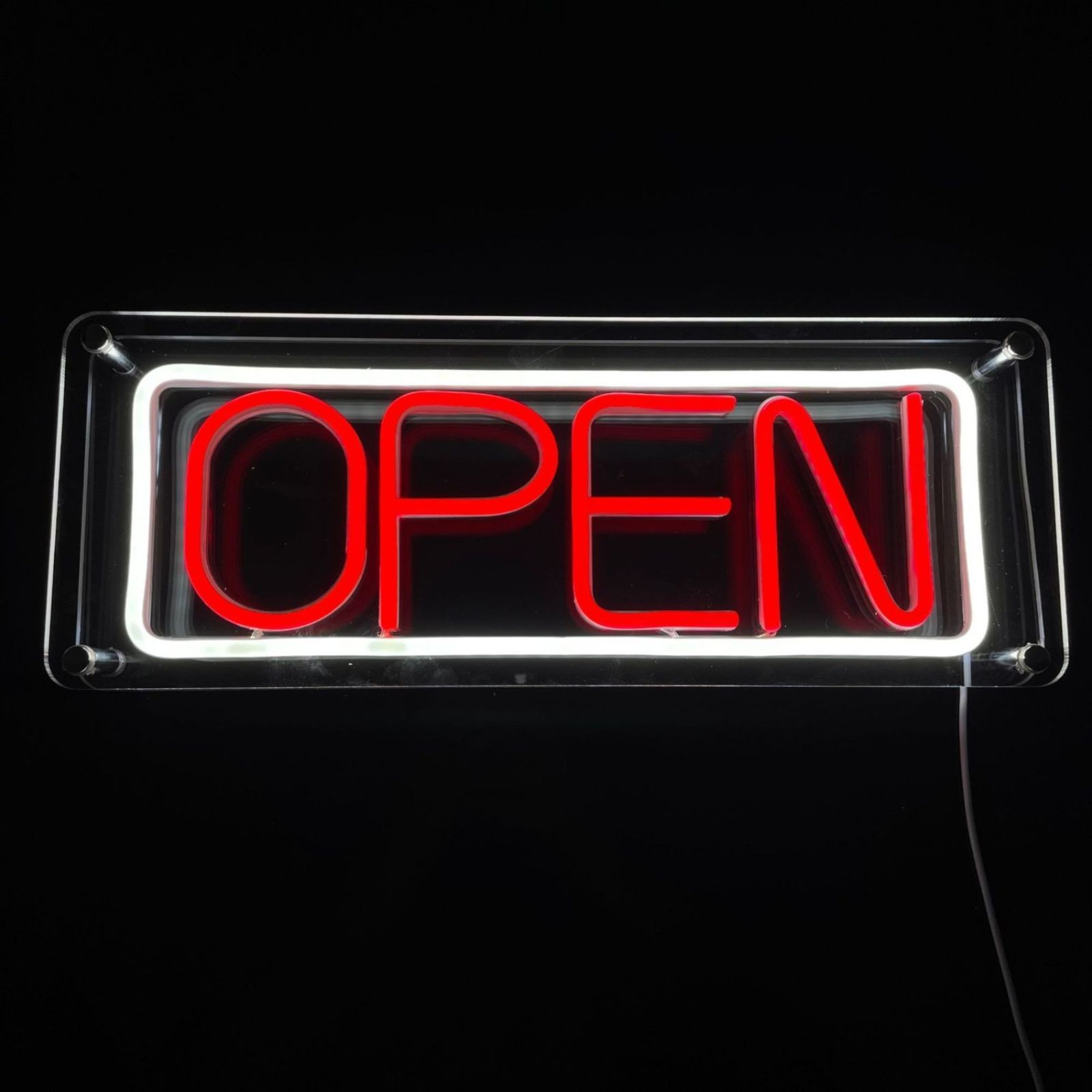 『業務用』移動式、ステンレス屋外ネオン看板 Amazon | Aucler 看板 ステンレス板 電飾看板 ledパネル ネオン看板