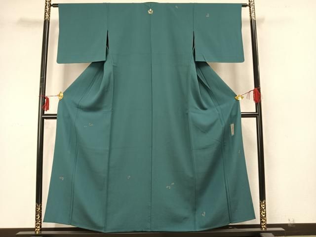 平和屋着物▽世界的人形師　辻村寿三郎　ジュサブロー　訪問着　単衣　舞桜文　金彩　正絹　逸品　AABA7487fy 平和屋着物▽世界的人形師 辻村寿三郎 ジュサブロー 訪問着 単衣 舞桜