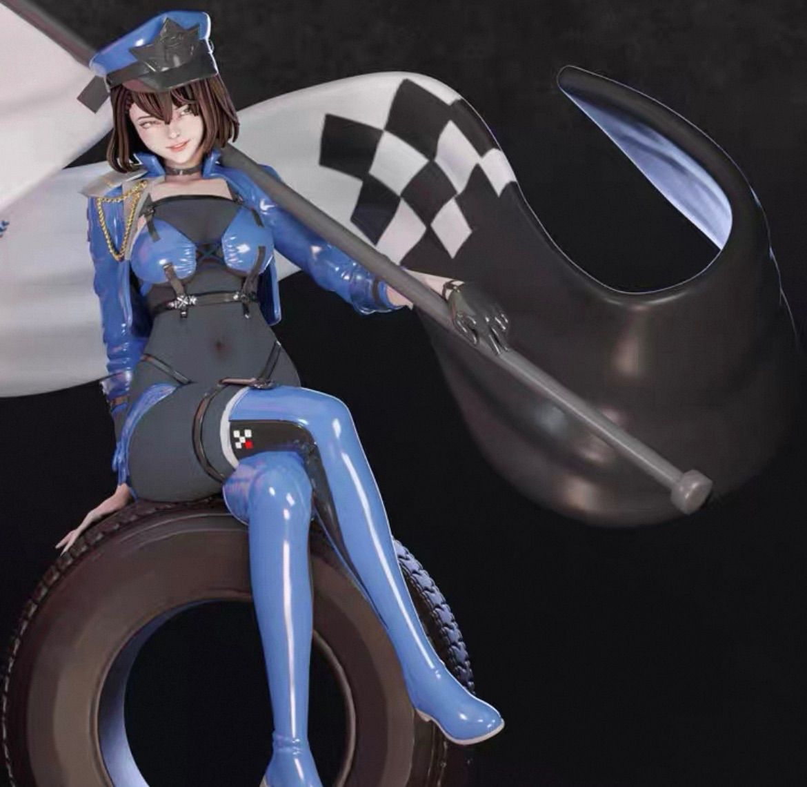 1|8 ガレージキット フィギュア 未塗装 アズールレーン ボルチモア 26cm