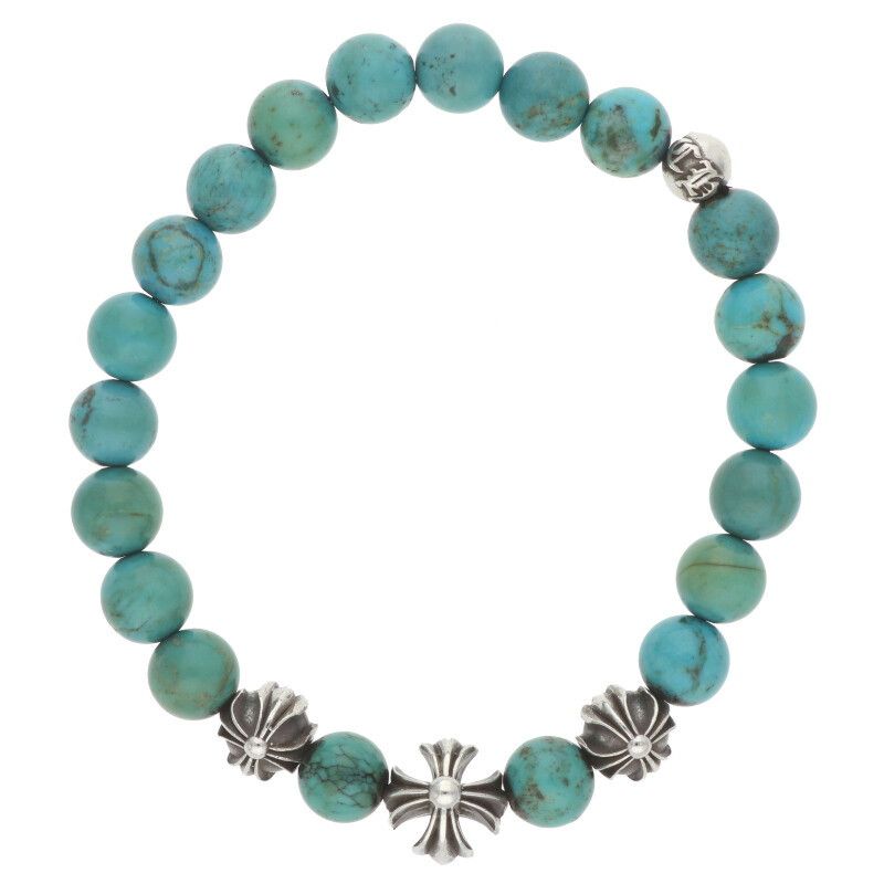 クロムハーツ 8 mm BEAD mmビーズブレス mmターコイズビーズブレスレット メンズ