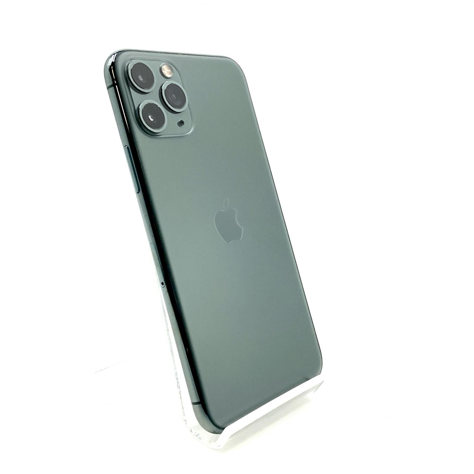 【全額返金保証】【最速発送】Apple iPhone 11 Pro 256GB ミッドナイトグリーン Softbank 白ロム 84% 動作確認済