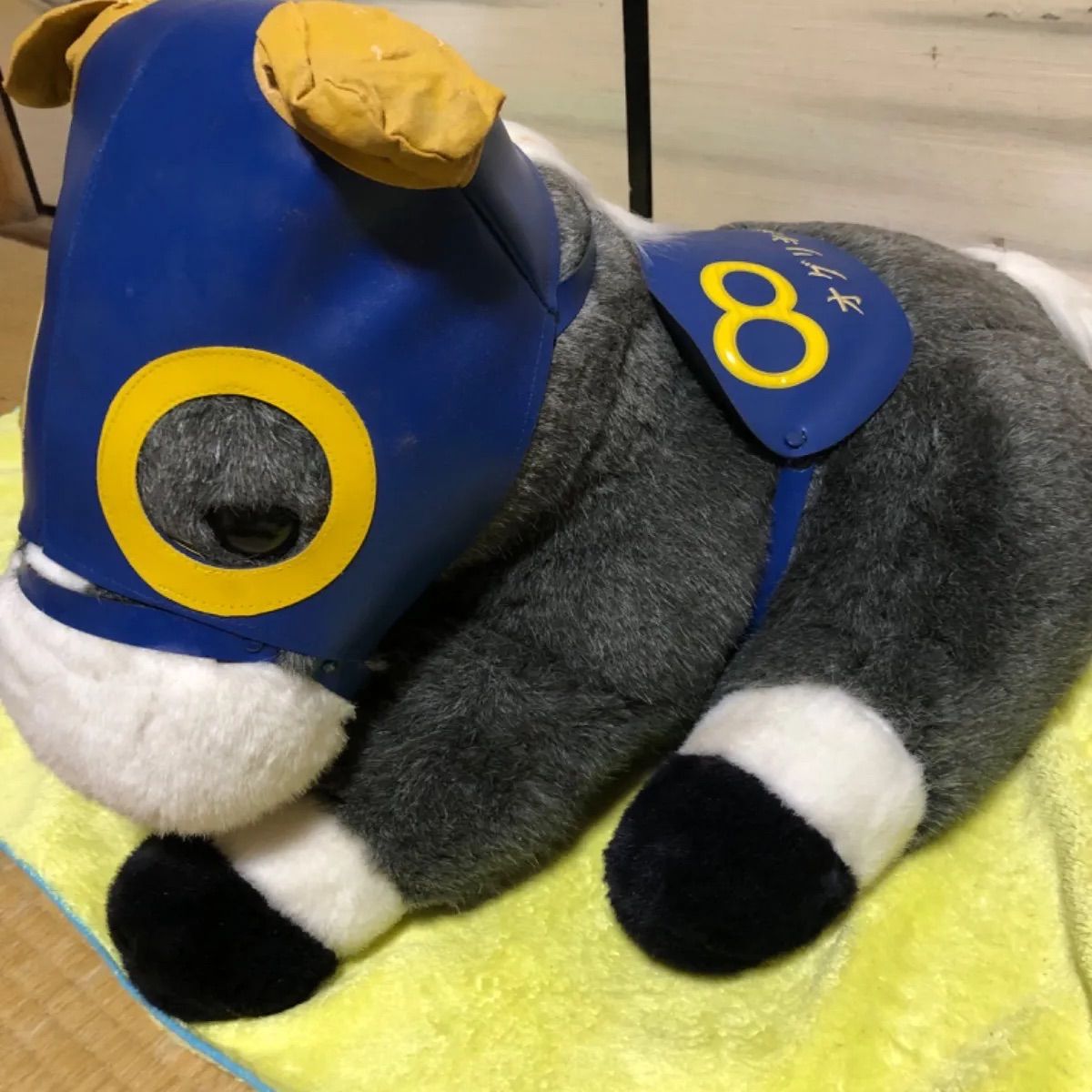 競走馬 オグリキャップ 青メンコ8 ぬいぐるみ 大きめ タグ無し SG25F19