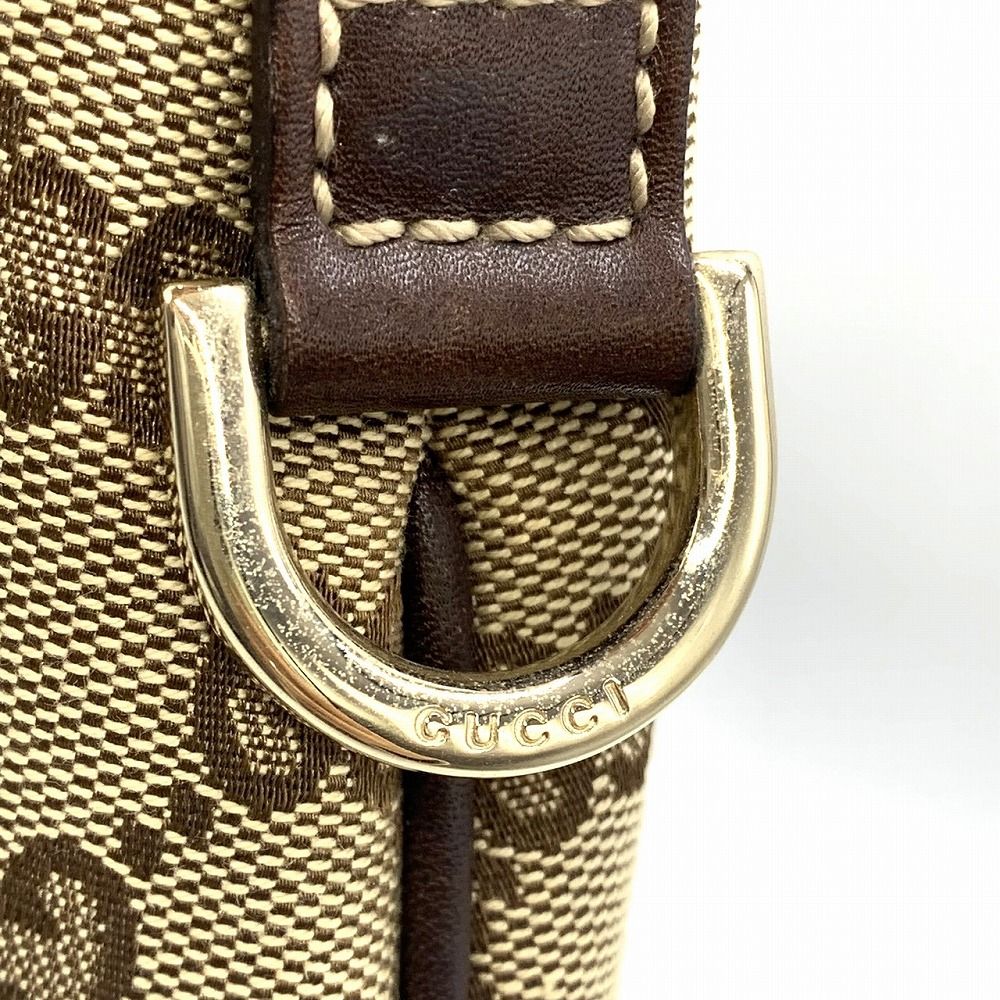 Gucci ハンドバッグ ベージュとブラウン GUCCI グッチ ハンドバッグ GGキャンバス ベージュ ブラウン