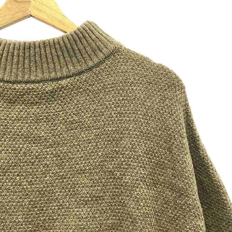 【美品】  SIWALY / シワリー | Bottle-neck Poncho ボトルネック ニットポンチョ アームウォーマー付き | F | ブラック | レディース 美品】 SIWALY / シワリー | Bottle-neck Poncho ボトルネック ニット