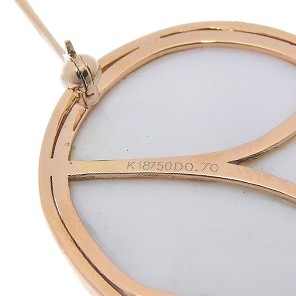 本物保証】 鑑付 新品同様 ハートモチーフ ブローチ 17.0g K18PG  